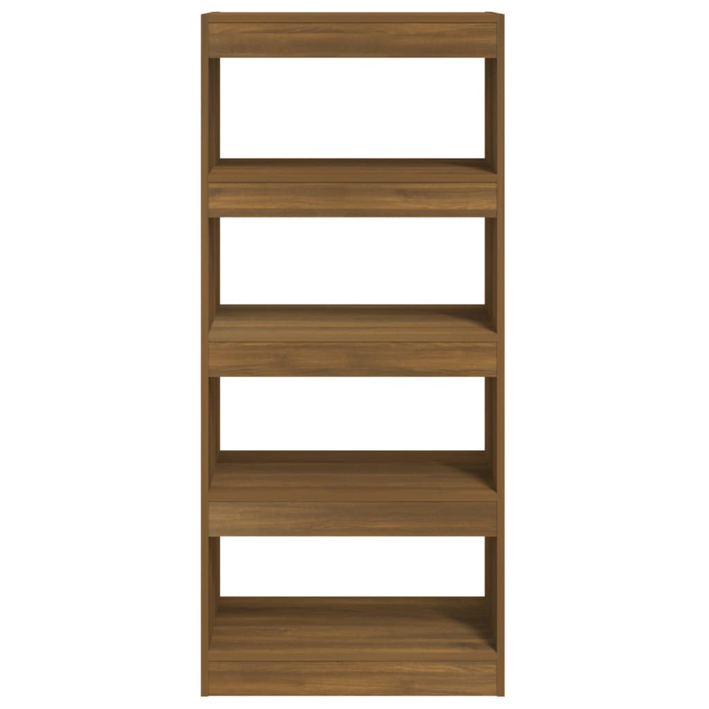 Βιβλιοθήκη/Διαχωρ. Χώρου Καφέ Δρυς 60x30x135 εκ. Επεξεργ. Ξύλο