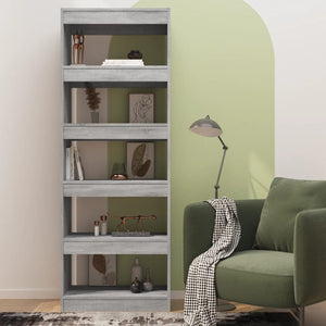 Βιβλιοθήκη/Διαχωρ. Χώρου Γκρι Sonoma 60x30x166 εκ Επεξεργ. Ξύλο
