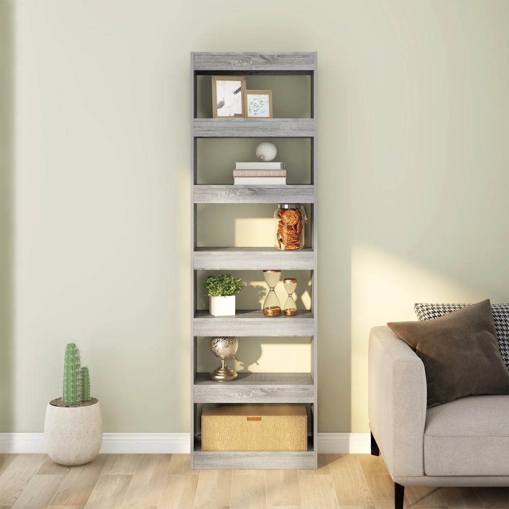 Βιβλιοθήκη/Διαχωριστικό Χώρου Γκρι Sonoma 60x30x198 εκ.