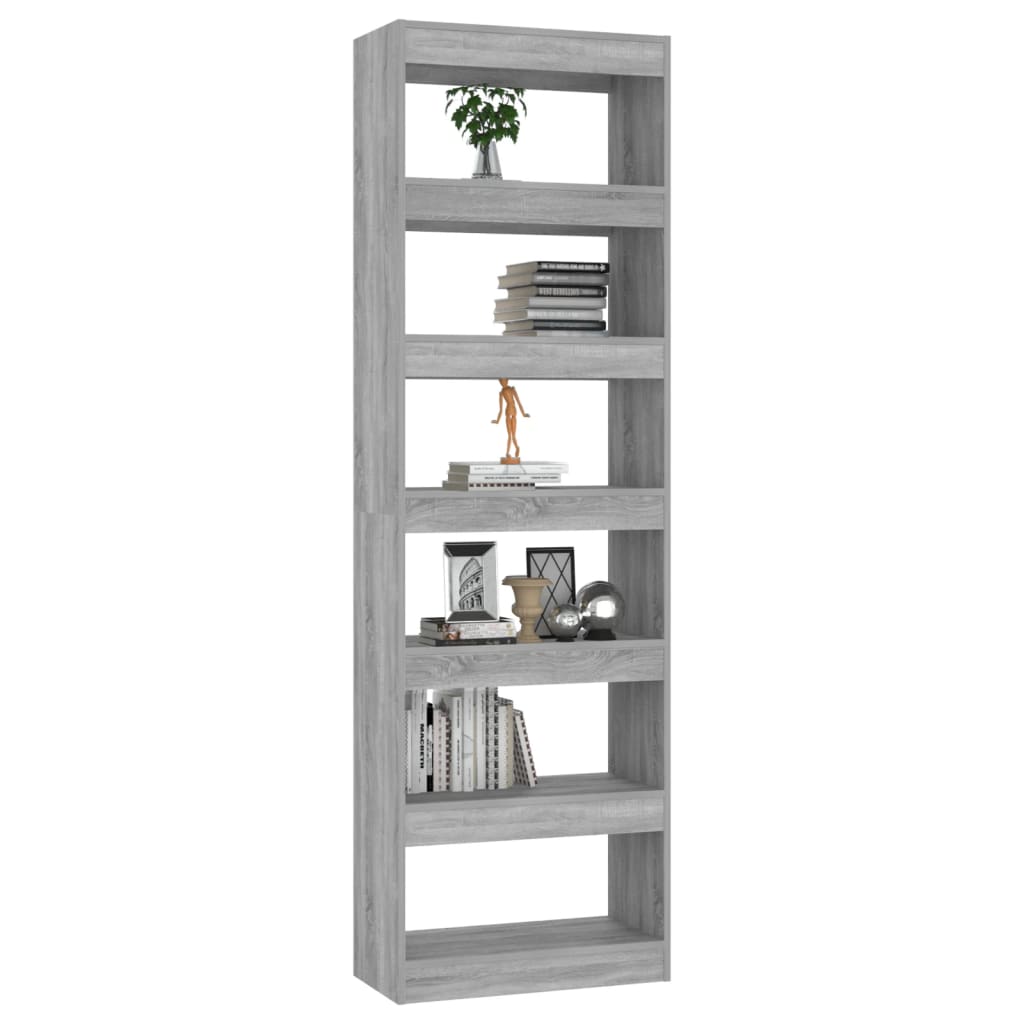 Βιβλιοθήκη/Διαχωριστικό Χώρου Γκρι Sonoma 60x30x198 εκ.