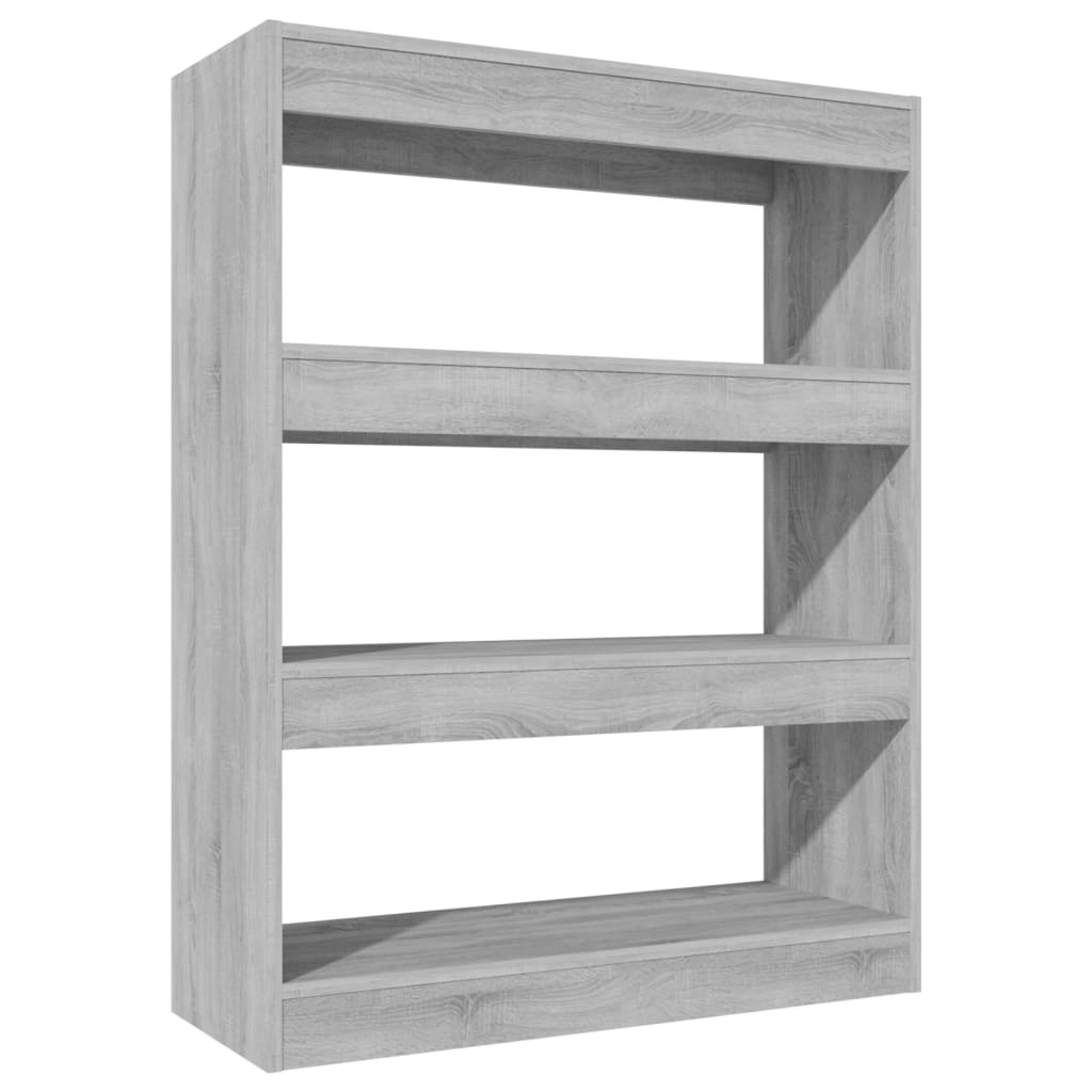 Βιβλιοθήκη/Διαχωρ. Χώρου Γκρι Sonoma 80x30x103 εκ Επεξεργ. Ξύλο