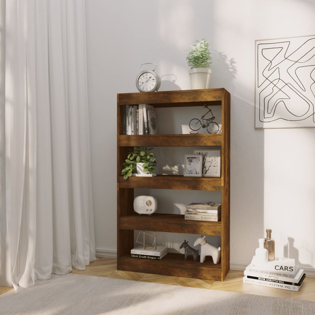 Βιβλιοθήκη/Διαχωρ. Χώρου Καπνιστή Δρυς 80x30x135 εκ. Επεξ. Ξύλο