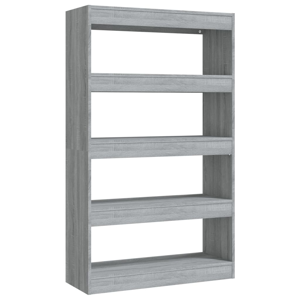 Βιβλιοθήκη/Διαχωρ. Χώρου Γκρι Sonoma 80x30x135 εκ Επεξεργ. Ξύλο