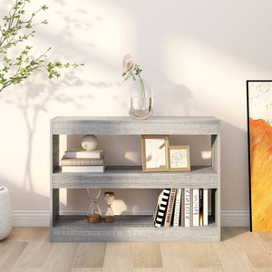 Βιβλιοθήκη/Διαχωριστικό Χώρου Γκρι Sonoma 100x30x72 εκ. - Pakobazaar