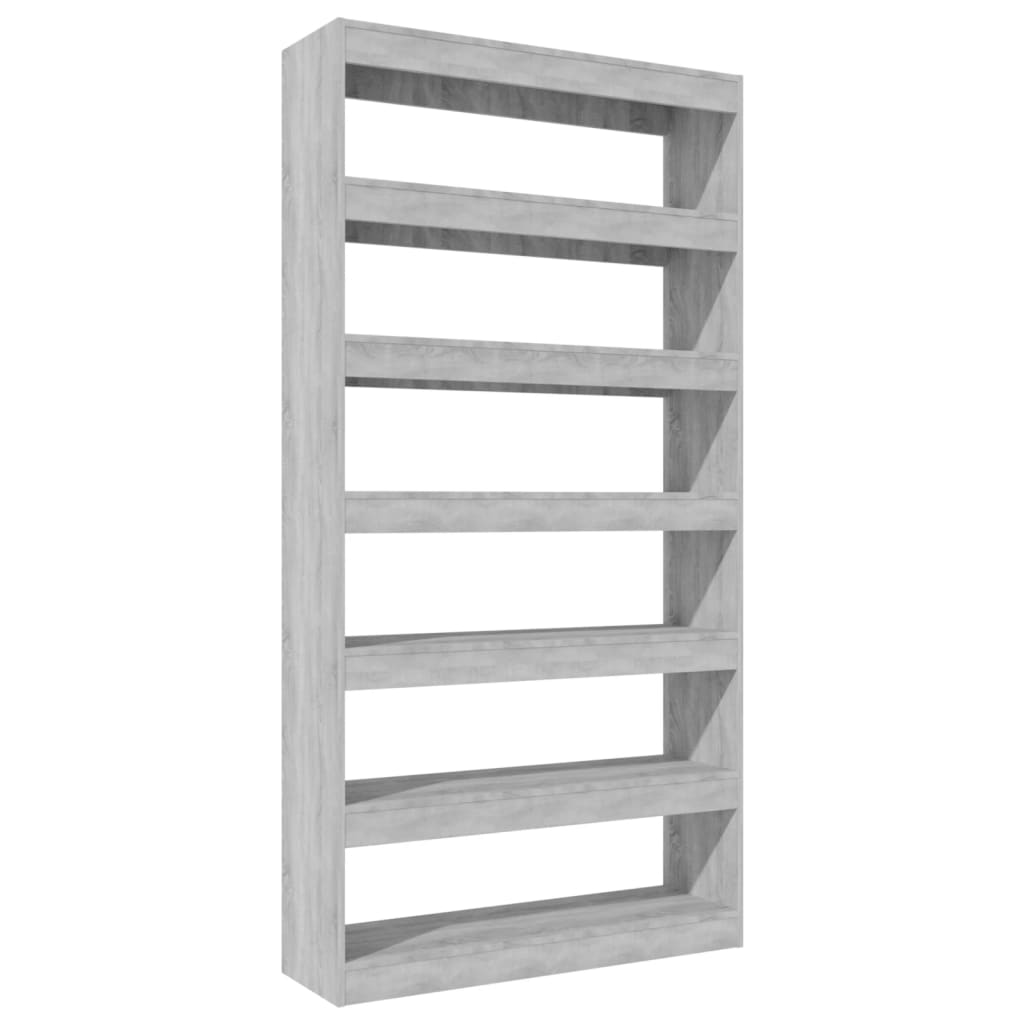 Βιβλιοθήκη/Διαχωρ. Χώρου Γκρι Sonoma 100x30x198 εκ Επεξ. Ξύλο