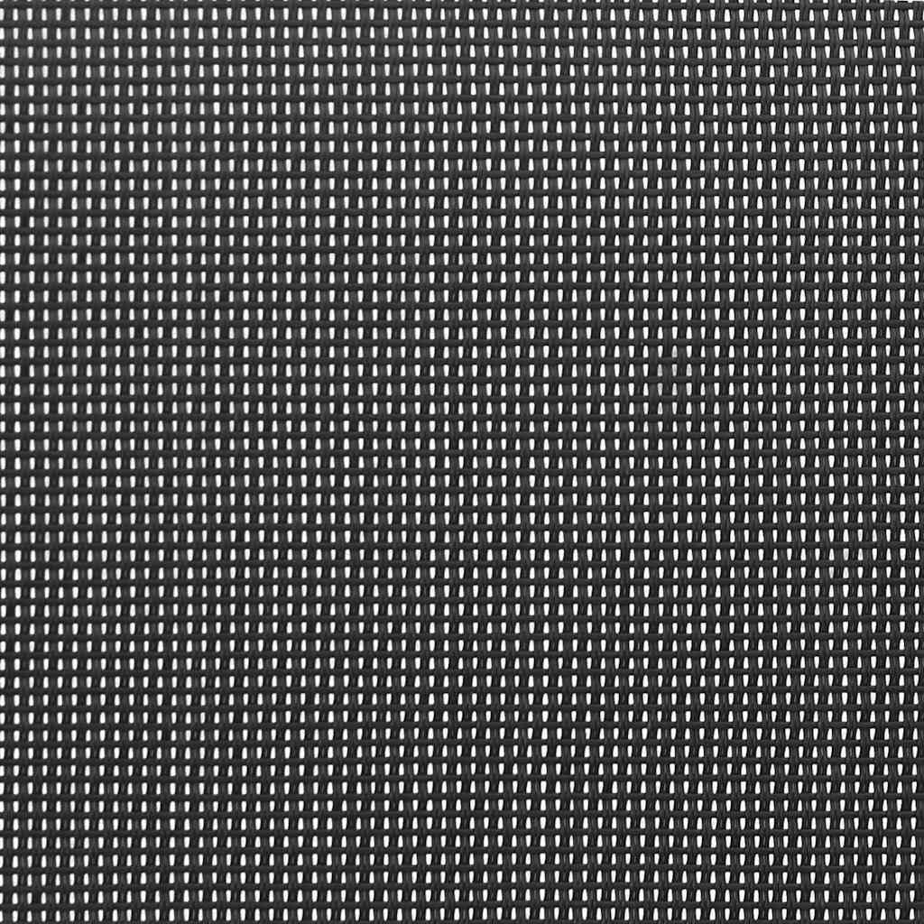 Καρέκλες Κήπου Στοιβαζόμενες 4 τεμ. Μαύρες από Ύφασμα Textilene