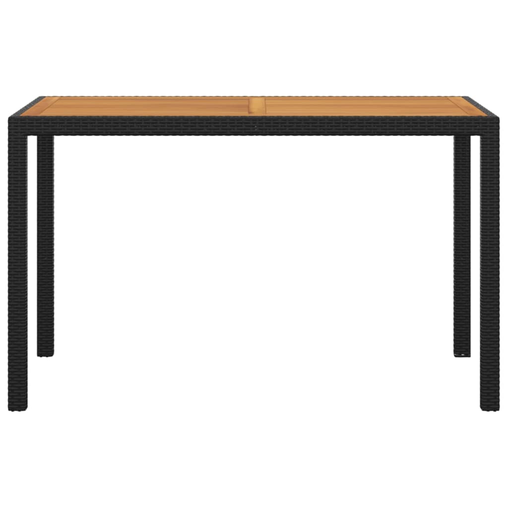 Σετ Τραπεζαρίας Κήπου 5 Τεμαχίων Μαύρο Συνθ. Ρατάν με Μαξιλάρια - PAKOBAZAAR