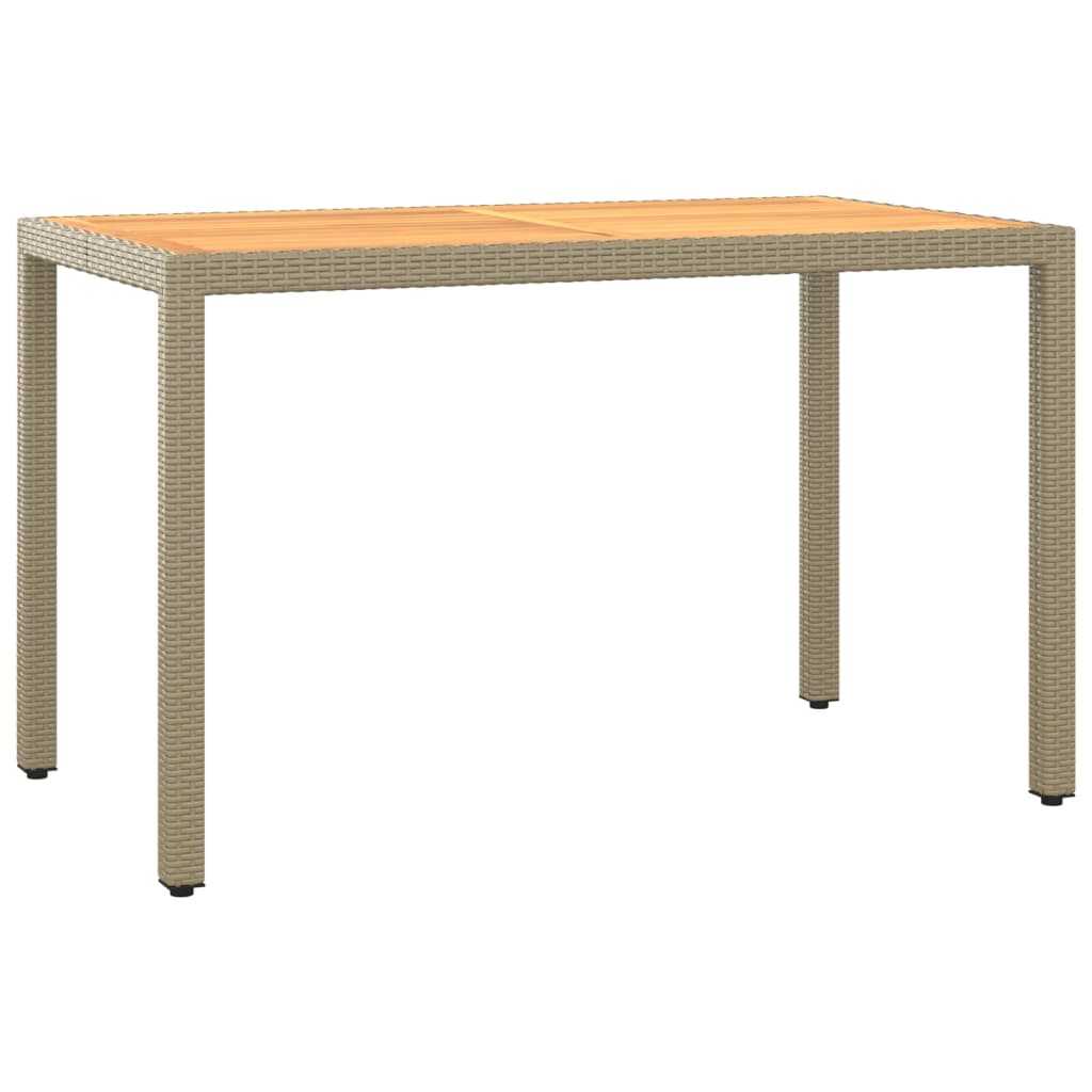 Σετ Τραπεζαρίας Κήπου 3 τεμ. Μπεζ Συνθετικό Ρατάν με Μαξιλάρι - Pakobazaar