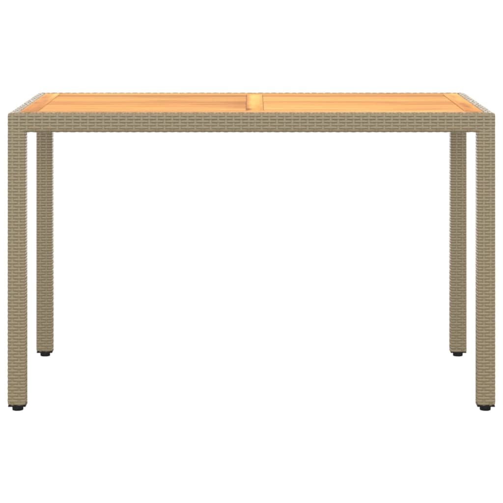 Σετ Τραπεζαρίας Κήπου 3 τεμ. Μπεζ Συνθετικό Ρατάν με Μαξιλάρι - Pakobazaar