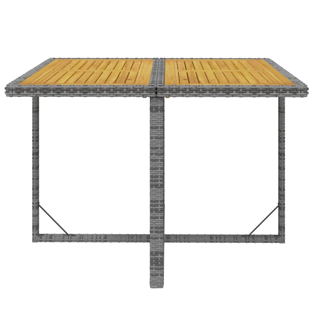 Σετ Τραπεζαρίας Κήπου 5 Τεμαχίων Γκρι Συνθ. Ρατάν με Μαξιλάρια - PAKOBAZAAR