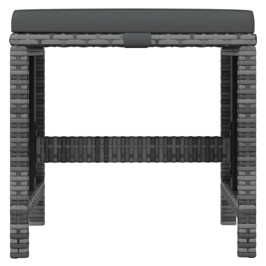 Σετ Τραπεζαρίας Κήπου 19 τεμ. Γκρι Συνθετικό Ρατάν με Μαξιλάρια - PAKOBAZAAR