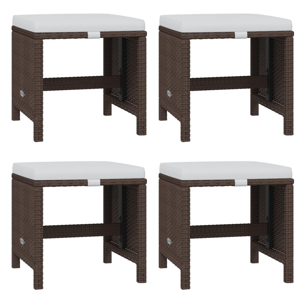 Σετ Τραπεζαρίας Κήπου 21 τεμ.Καφέ Συνθ. Ρατάν με Μαξιλάρια - Pakobazaar