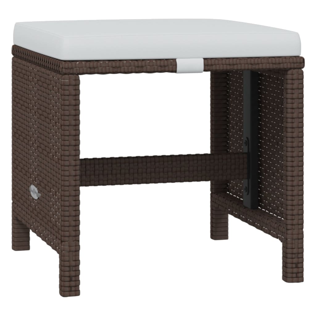 Σετ Τραπεζαρίας Κήπου 21 τεμ.Καφέ Συνθ. Ρατάν με Μαξιλάρια - Pakobazaar