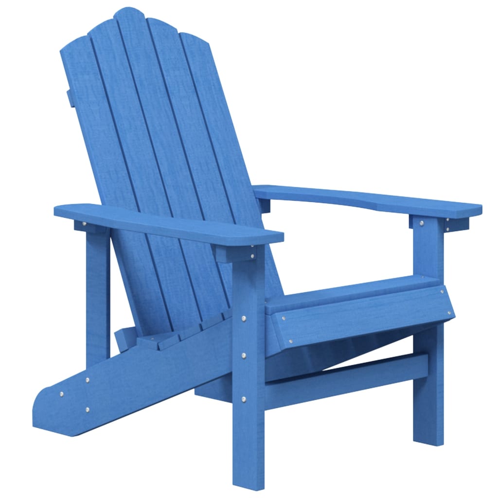 Καρέκλες Κήπου Adirondack 2 τεμ. Γαλάζιες από HDPE - PAKOBAZAAR