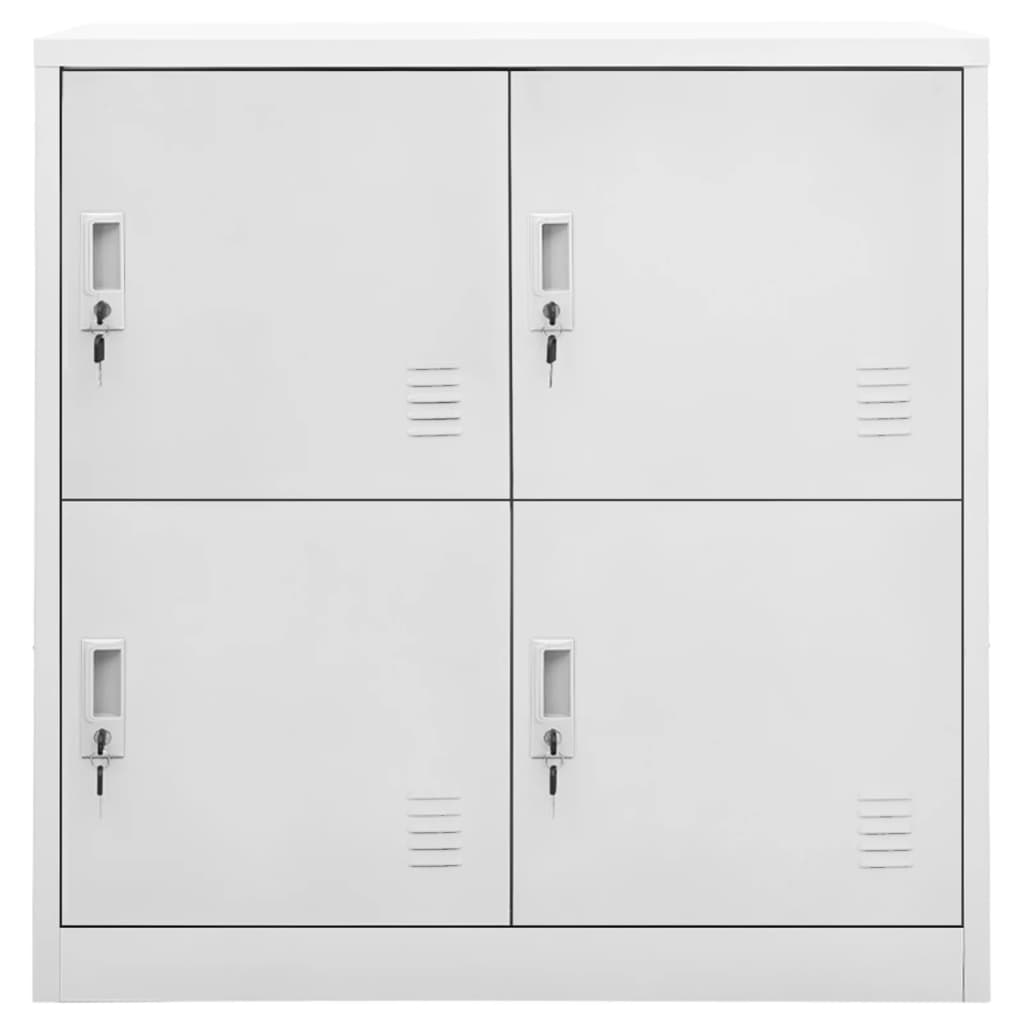 Φοριαμοί 2 τεμ. Ανοιχτό Γκρι 90 x 45 x 92,5 εκ. Ατσάλινοι - PAKOBAZAAR