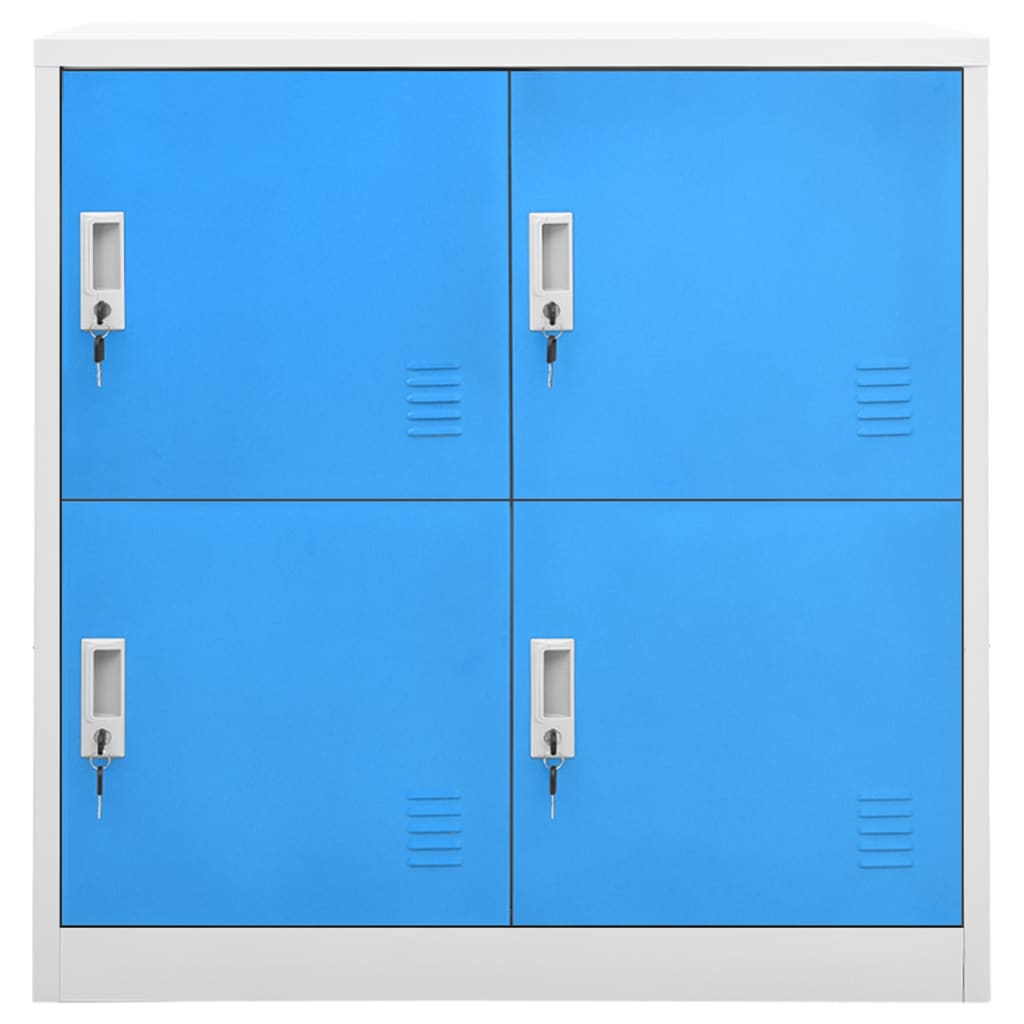 Φοριαμοί 5 τεμ. Ανοιχτό Γκρι/Μπλε 90 x 45 x 92,5 εκ. Ατσάλινοι - PAKOBAZAAR
