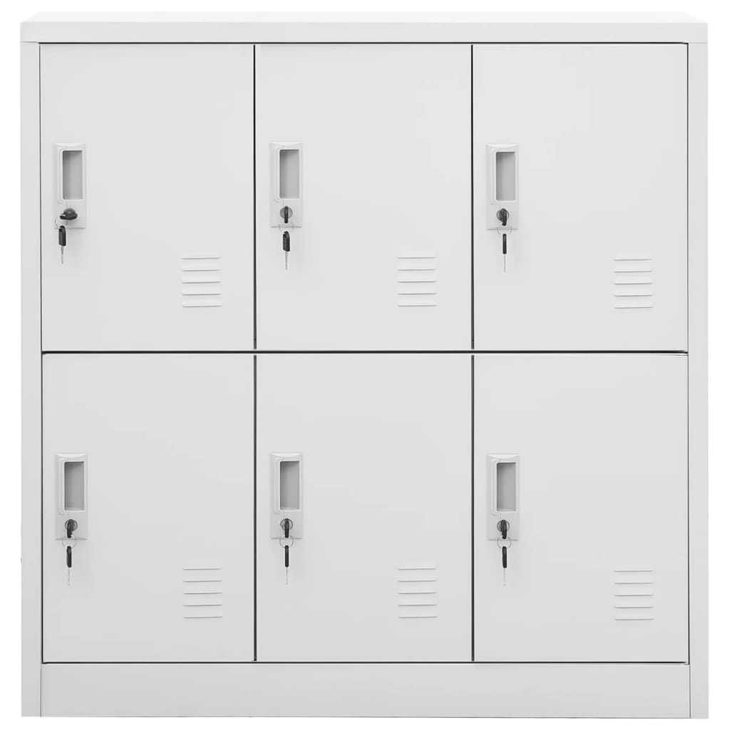Φοριαμοί 2 τεμ. Ανοιχτό Γκρι 90 x 45 x 92,5 εκ. Ατσάλινοι - PAKOBAZAAR