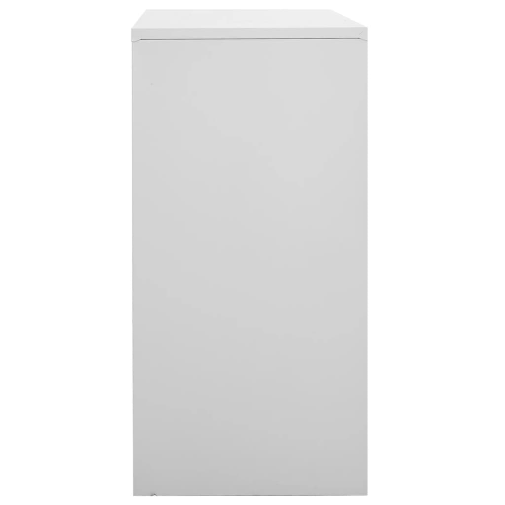 Φοριαμοί 2 τεμ. Ανοιχτό Γκρι 90 x 45 x 92,5 εκ. Ατσάλινοι - PAKOBAZAAR