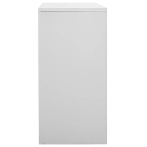Φοριαμοί 2 τεμ. Ανοιχτό Γκρι 90 x 45 x 92,5 εκ. Ατσάλινοι - PAKOBAZAAR