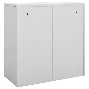 Φοριαμοί 2 τεμ. Ανοιχτό Γκρι 90 x 45 x 92,5 εκ. Ατσάλινοι - PAKOBAZAAR