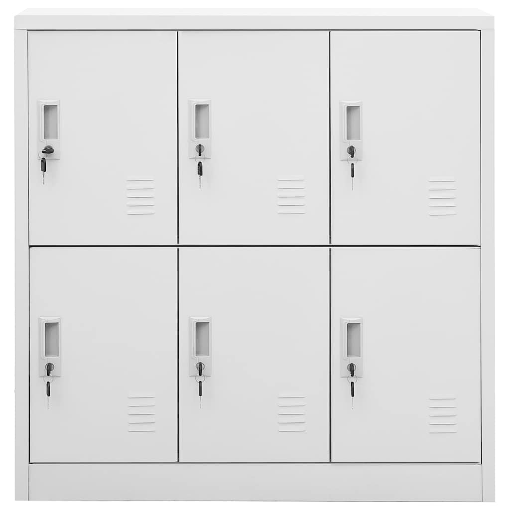 Φοριαμοί 5 τεμ. Ανοιχτό Γκρι 90 x 45 x 92,5 εκ. Ατσάλινοι - PAKOBAZAAR