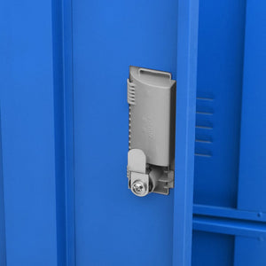Φοριαμοί 5 τεμ. Ανοιχτό Γκρι/Μπλε 90 x 45 x 92,5 εκ. Ατσάλινοι - PAKOBAZAAR