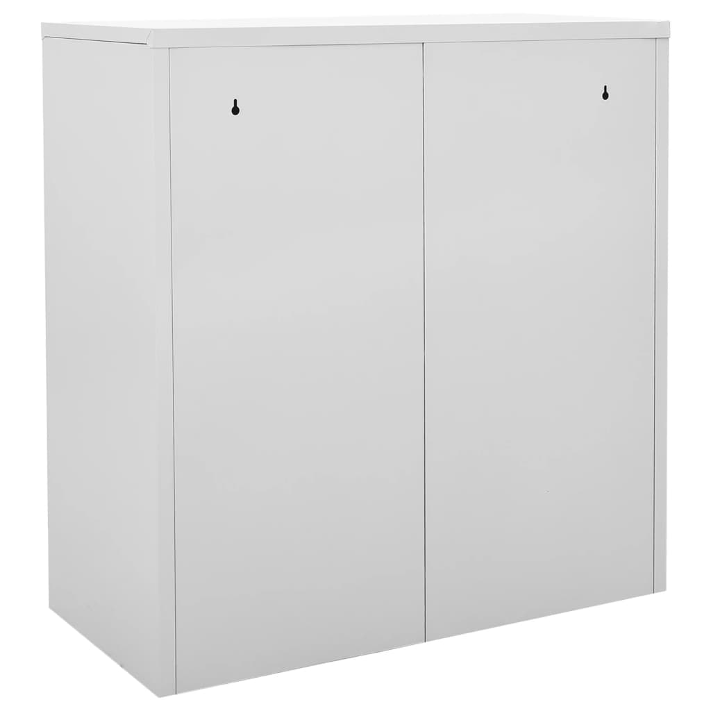 Φοριαμοί 2 τεμ. Ανοιχτό Γκρι/Κόκκινο 90x45x92,5 εκ. Ατσάλινοι - PAKOBAZAAR