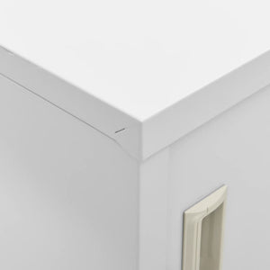 Φοριαμοί 5 τεμ. Ανοιχτό Γκρι 90 x 45 x 92,5 εκ. Ατσάλινοι - Pakobazaar