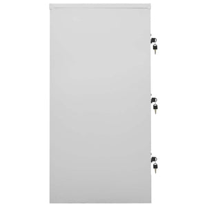 Φοριαμοί 5 τεμ. Ανοιχτό Γκρι/Μπλε 90 x 45 x 92,5 εκ. Ατσάλινοι - PAKOBAZAAR