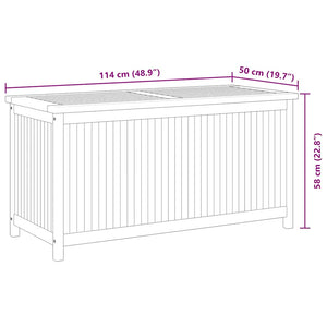 Μπαούλο Κήπου 114 x 50 x 58 εκ. από Μασίφ Ξύλο Teak
