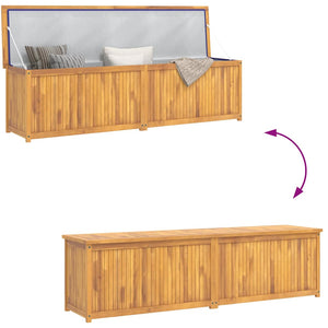 Μπαούλο Κήπου 200 x 50 x 55 εκ. από Μασίφ Ξύλο Teak
