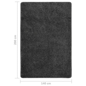 Χαλί Shaggy Αντιολισθητικό Σκούρο Γκρι 140 x 200 εκ. - Pakobazaar