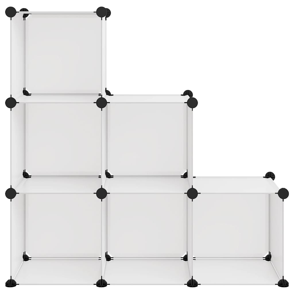 Κύβοι Αποθήκευσης & Οργάνωσης 6 τεμ. Διάφανοι Πολυπροπυλένιο