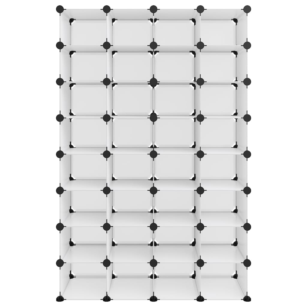 340559  Παπουτσοθήκη Διαφανής 93x36,5x140 εκ. από Πολυπροπυλένιο - Pakobazaar