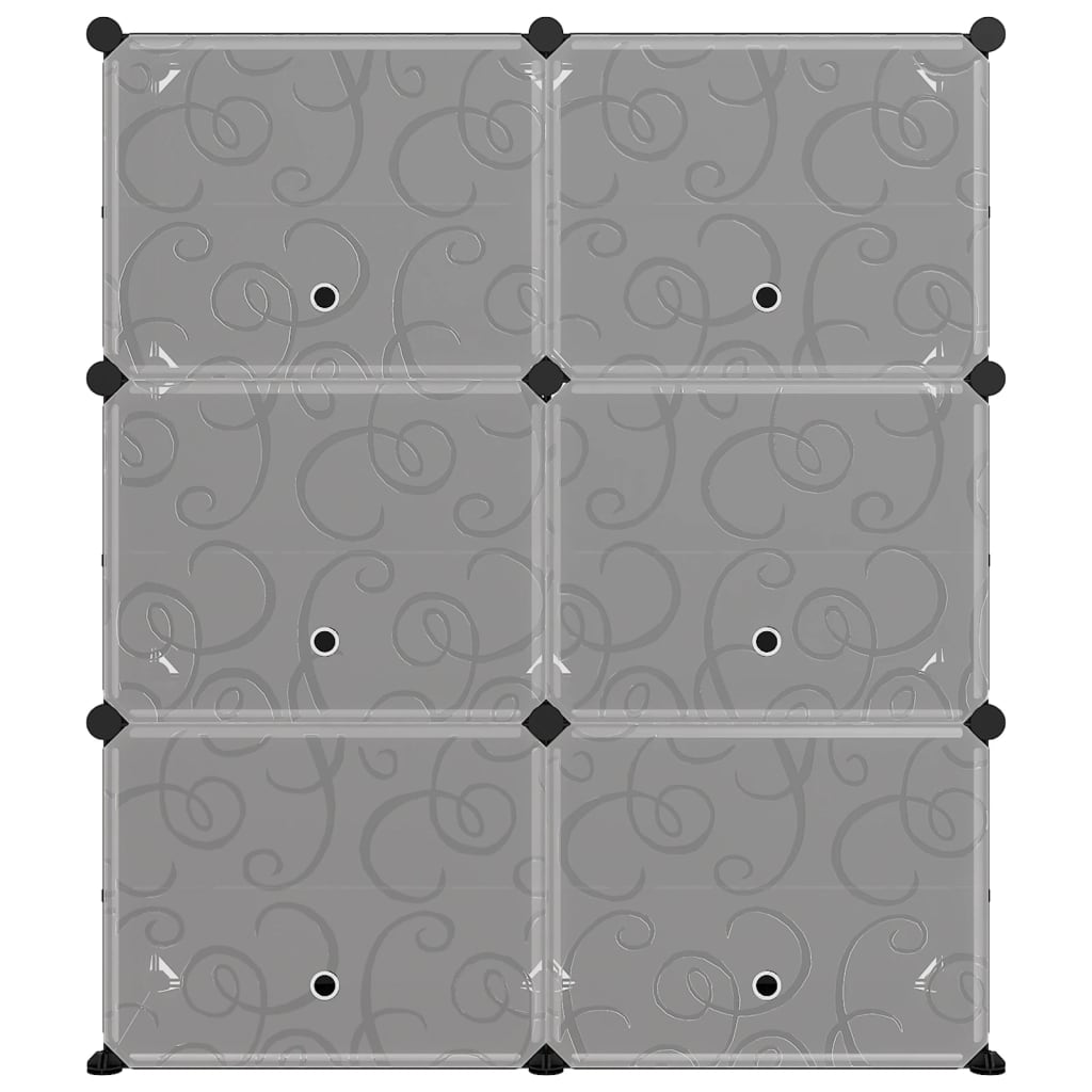 Παπουτσοθήκη Μαύρη 84,5 x 31 x 93,5 εκ. από Πολυπροπυλένιο