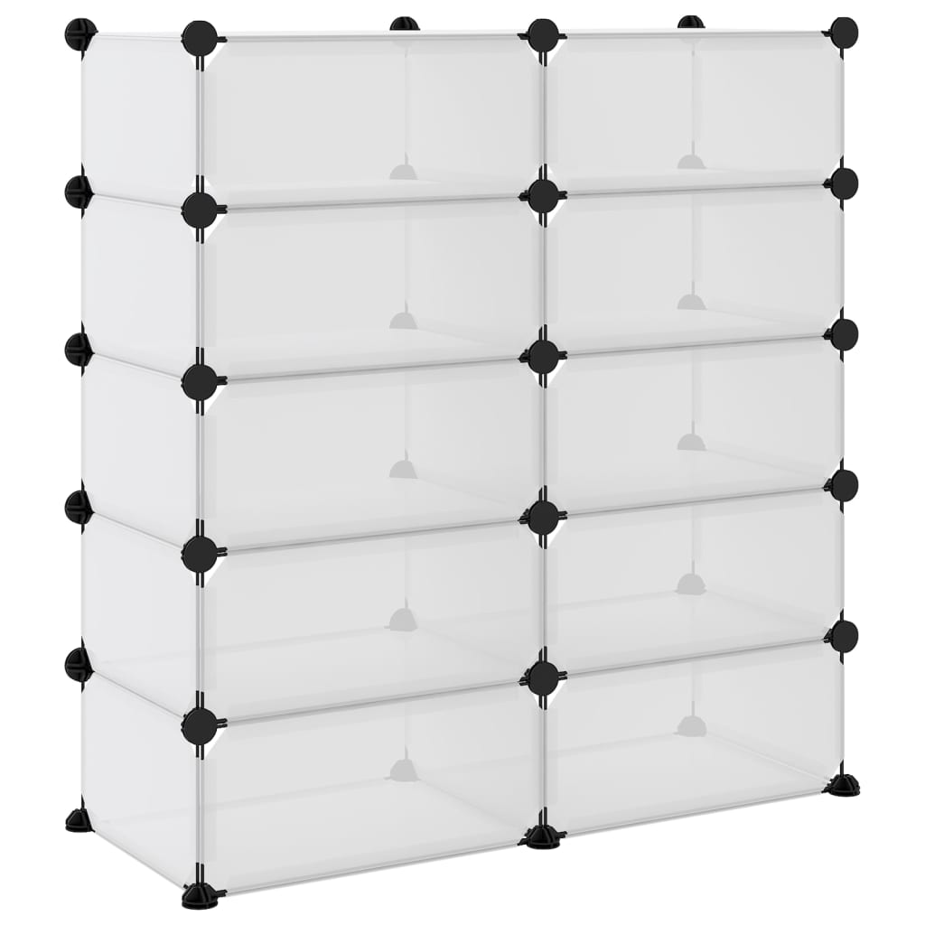 Παπουτσοθήκη Διαφανής 84x32x88,5 εκ. από Πολυπροπυλένιο