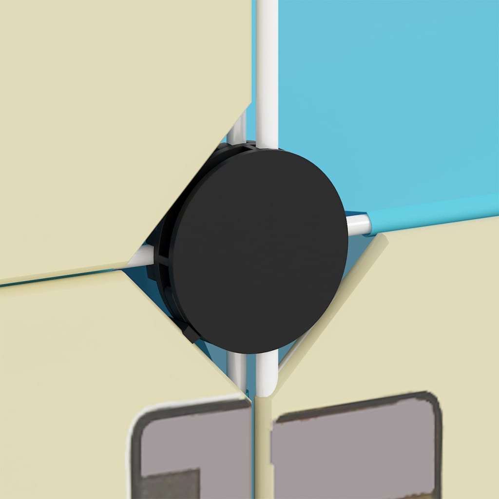 Ντουλάπι Αποθήκευσης Παιδικό με 8 Κύβους Μπλε από Πολυπ/λένιο