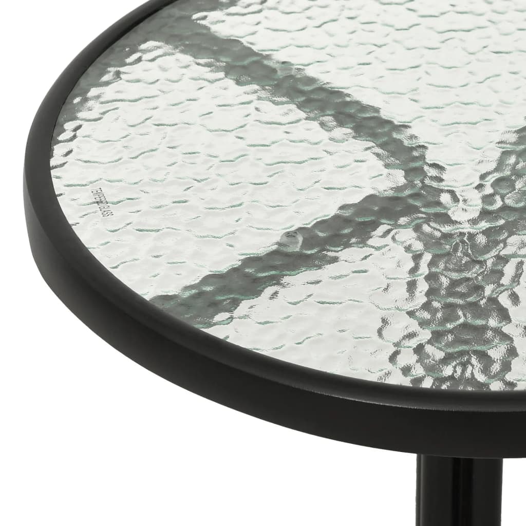 Σετ Επίπλων Bistro 3 Τεμαχίων Μαύρο από Ατσάλι