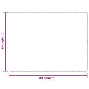 Κουβέρτα Απόλυτο Γκρι 150 x 200 εκ. από Πολυεστέρα