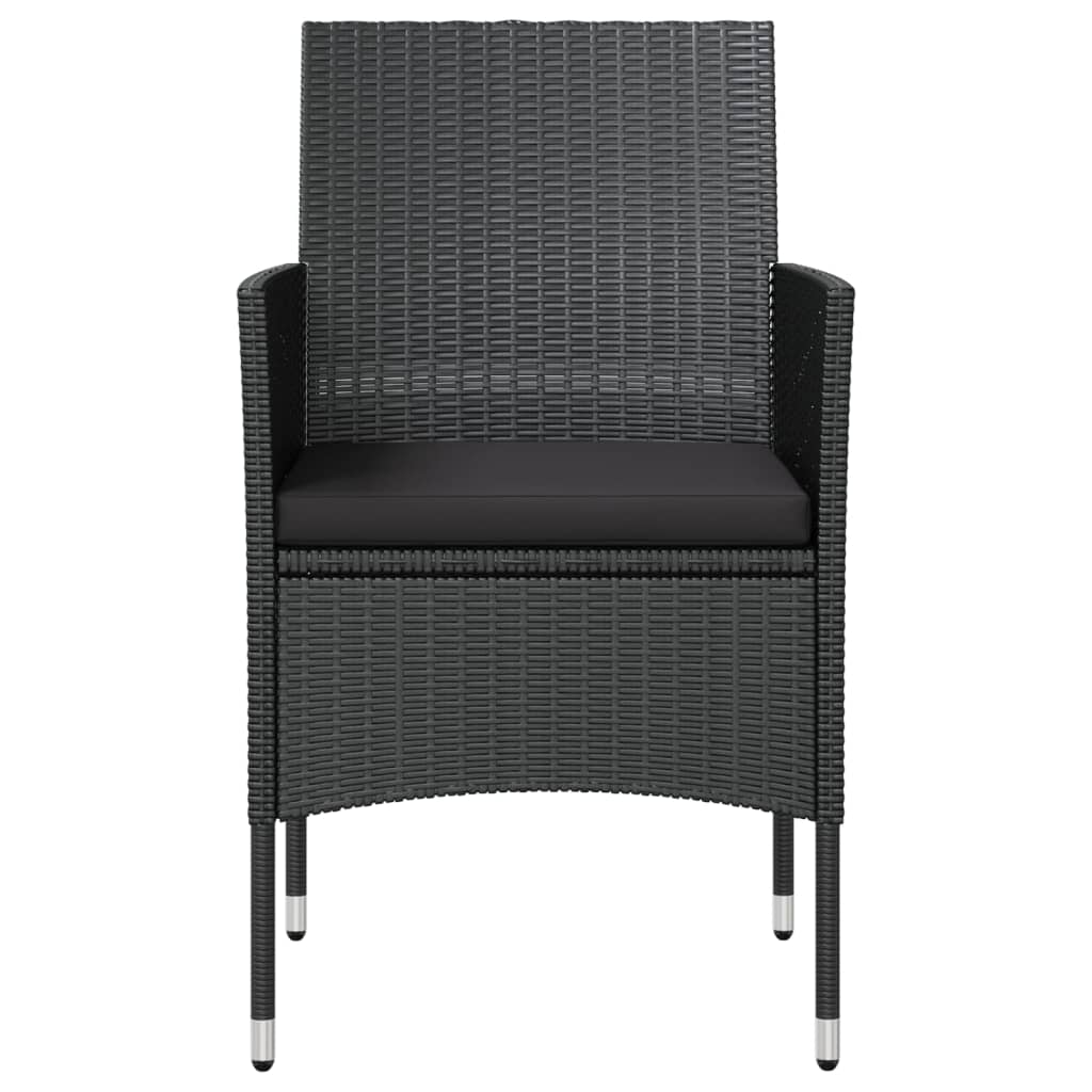 Σαλόνι Κήπου  Σετ 8 Τεμ. Μαύρο από Συνθετικό Ρατάν με Μαξιλάρια - PAKOBAZAAR