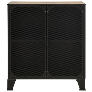 Ντουλάπια Αποθήκευσης 2 τεμ Ρουστίκ Καφέ 72x36x82εκ Μέταλλο/MDF - PAKOBAZAAR
