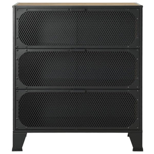 Ντουλάπια Αποθήκευσης 2 τεμ Ρουστίκ Καφέ 72x36x82εκ Μέταλλο/MDF - PAKOBAZAAR