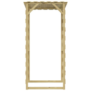 Πέργκολες με Οροφή 4 τεμ. 100x90x200 εκ. από Εμποτισμένο Πεύκο - PAKOBAZAAR