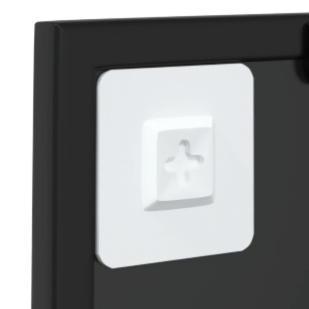 Καθρέφτης Τοίχου Μαύρος 40 x 40 εκ. Μεταλλικός - Pakobazaar