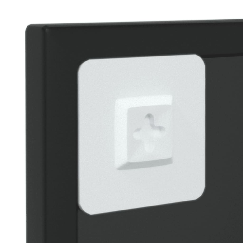 Καθρέφτης Τοίχου Μαύρος 60 x 40 εκ. Μεταλλικός - Pakobazaar