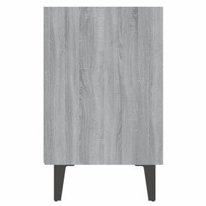 Κομοδίνο Γκρι Sonoma 40 x 30 x 50 εκ. με Μεταλλικά Πόδια