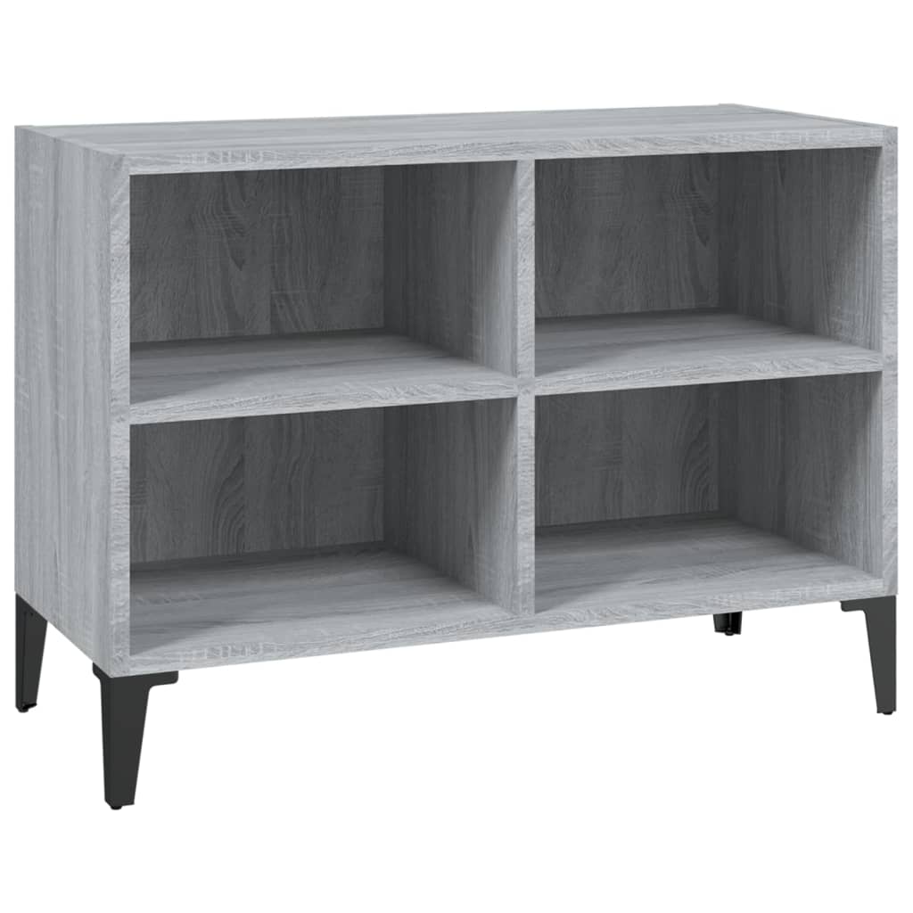 Έπιπλο Τηλεόρασης Γκρι Sonoma 69,5x30x50 εκ. με Μεταλλικά Πόδια