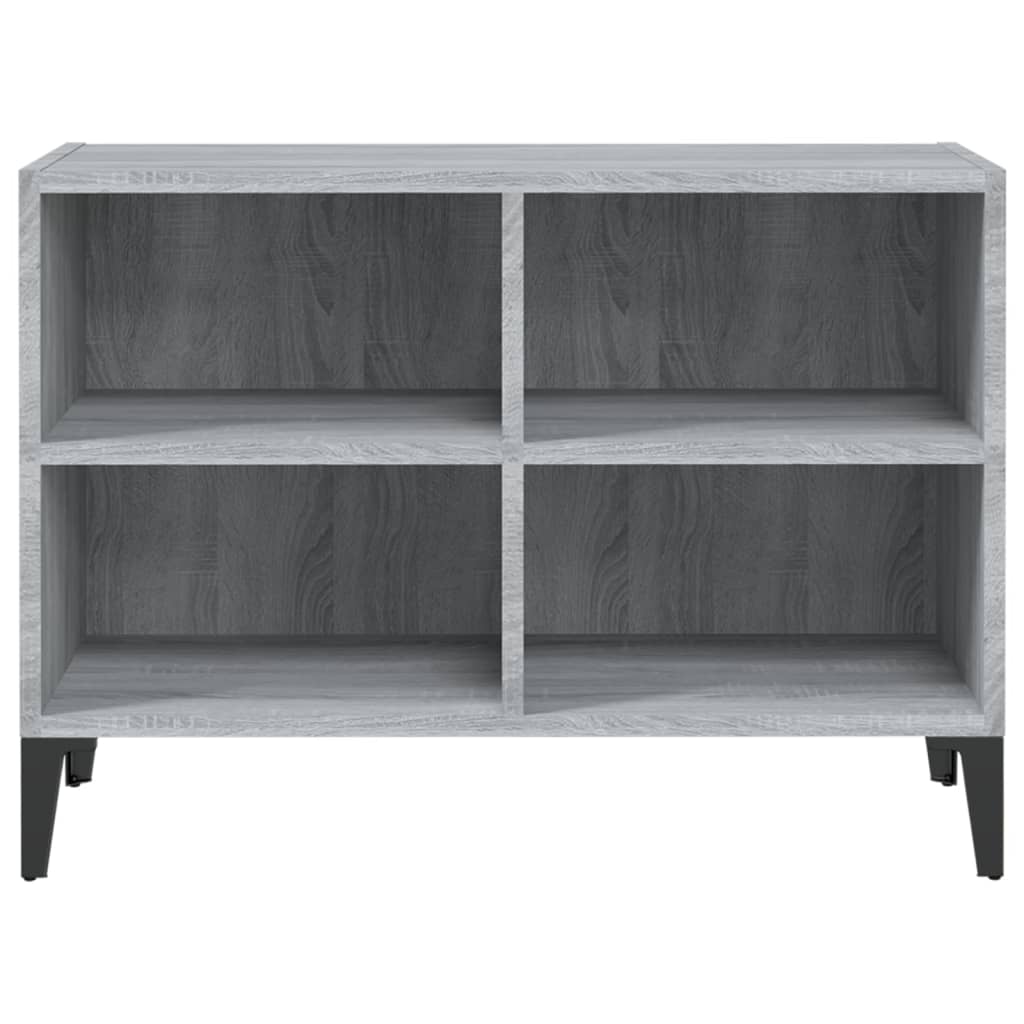 Έπιπλο Τηλεόρασης Γκρι Sonoma 69,5x30x50 εκ. με Μεταλλικά Πόδια