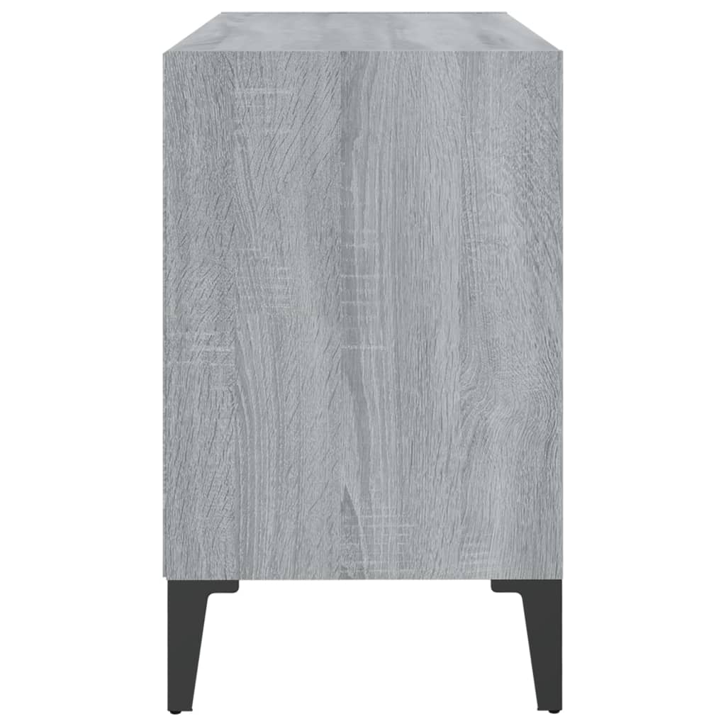 Έπιπλο Τηλεόρασης Γκρι Sonoma 69,5x30x50 εκ. με Μεταλλικά Πόδια