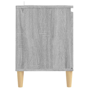 Έπιπλο Τηλεόρασης Γκρι Sonoma 103,5x35x50 εκ Μασίφ Ξύλινα Πόδια